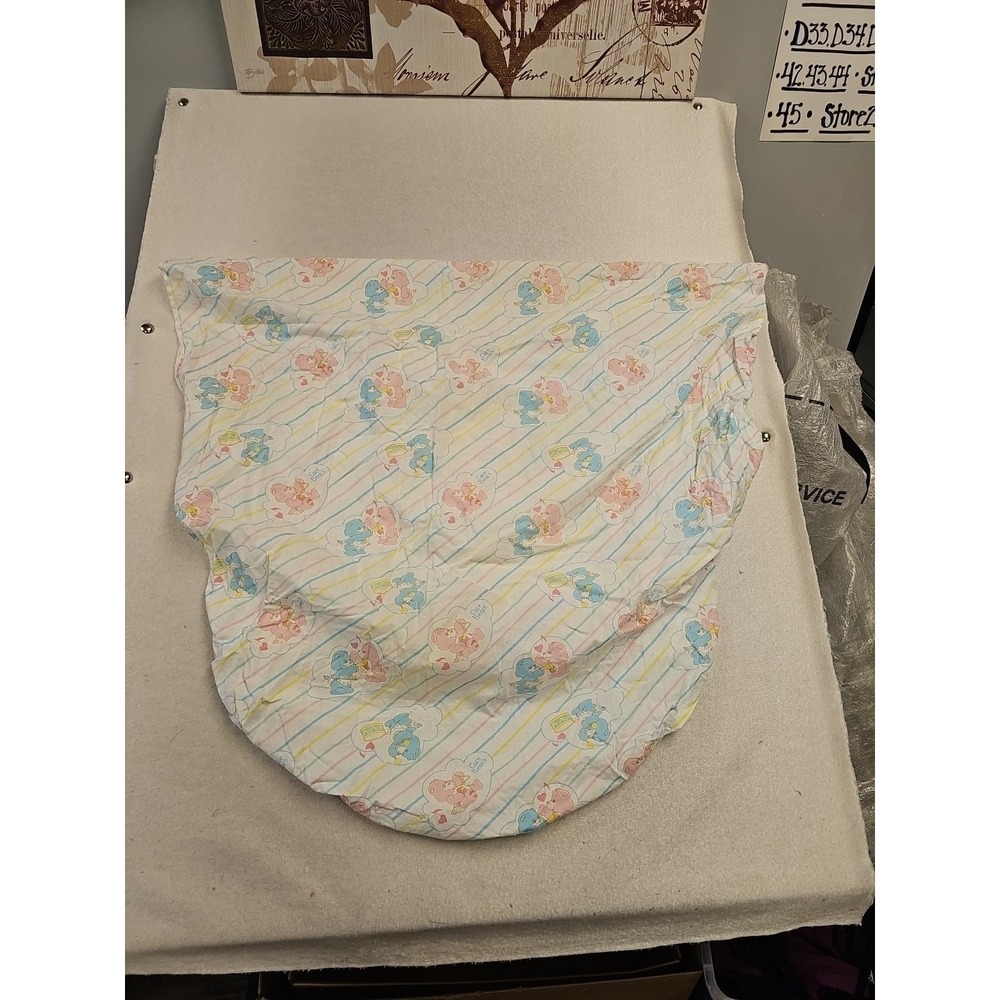 Vintage Care Bears Pink Fitted Crib Sheet Love A Lot So Sweet